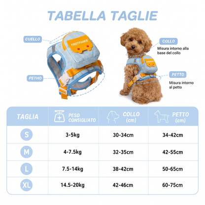 Zainetto adorabile per cani avventura